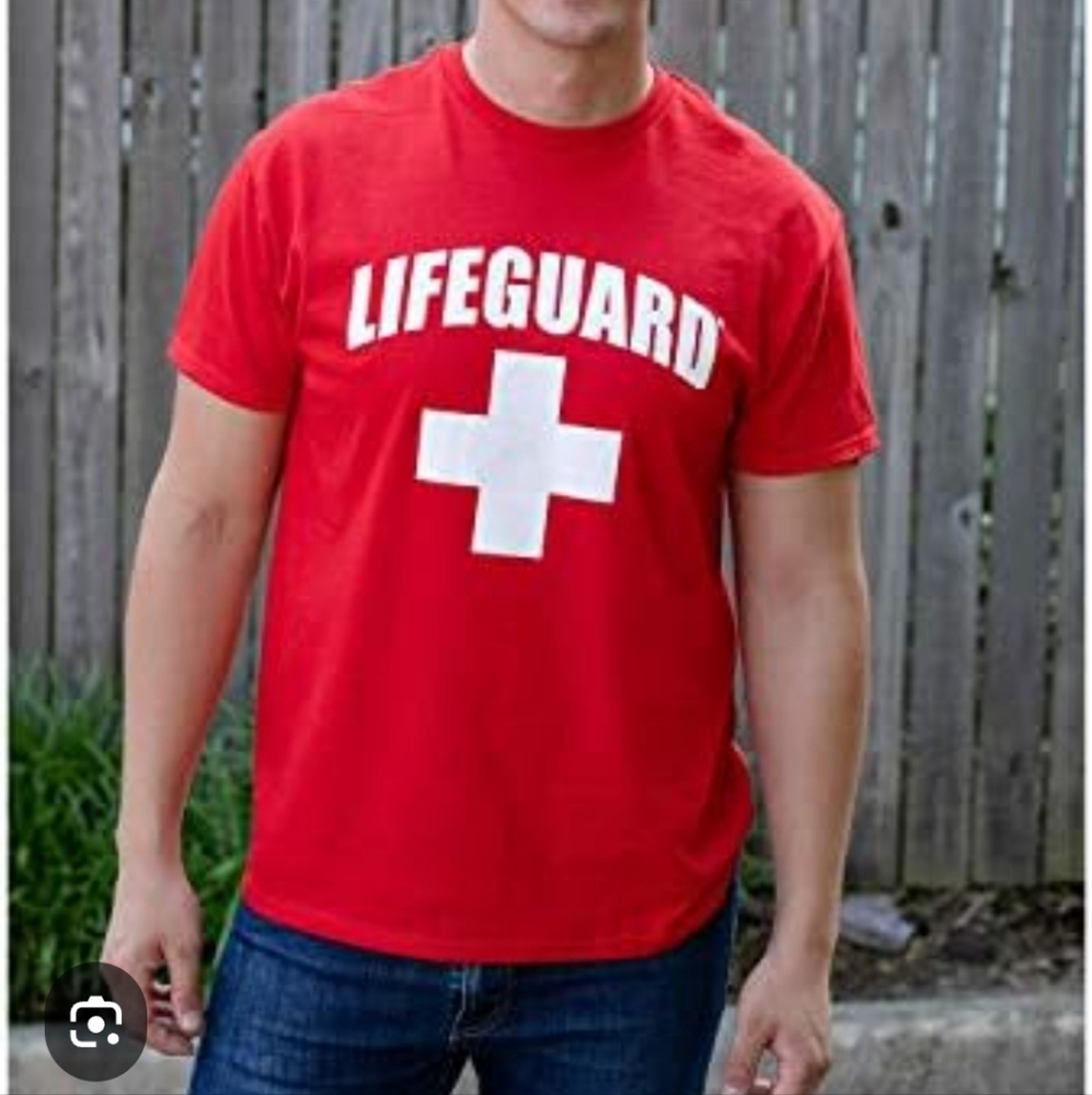 NWT Red Lifeguard T-Shirt Unisex